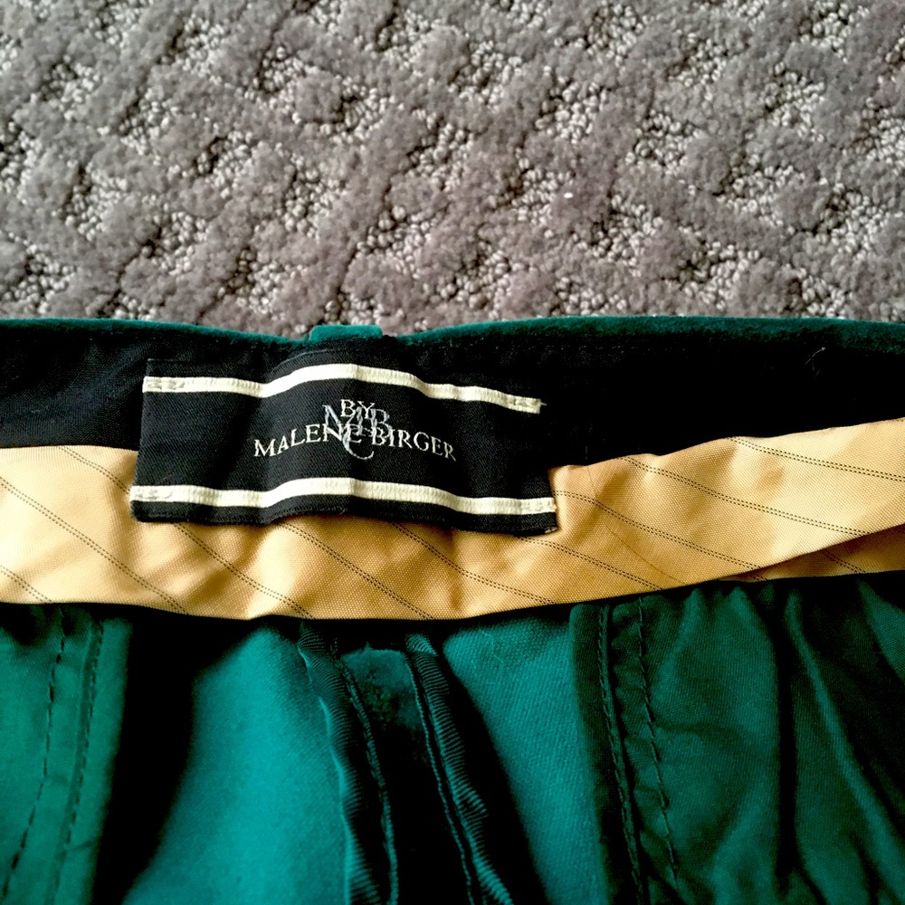 Green velvet Elegant pants